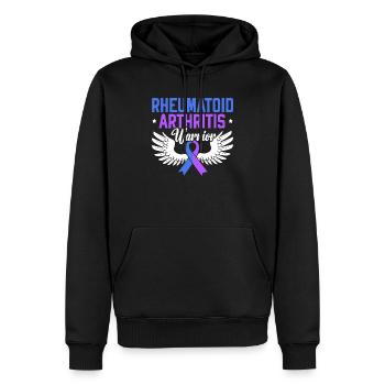 Rheumatoide Arthritis Krieger Autoimmunerkrankung - Männer Premium Bio Hoodie - Schwarz - Vorne - Nico (187cm)