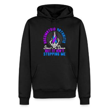 Rheumatoide Arthritis Krieger Autoimmunerkrankung - Männer Premium Bio Hoodie - Schwarz - Vorne - Nico (187cm)