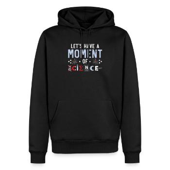 Prenons un moment de professeur de sciences scientifiques - Sweat à capuche Premium bio Homme - noir - Devant - Nico (187cm)