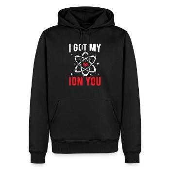 J’ai mon Ion You Science Future Scientist Biologie - Sweat à capuche Premium bio Homme - noir - Devant - Nico (187cm)