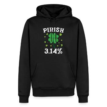 Pirish 3.14 Professeur de mathématiques irlandais Mathématiques Pi Day - Sweat à capuche Premium bio Homme - noir - Devant - Nico (187cm)