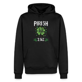Pirish 3.14 Irischer Mathelehrer Mathematik Pi Tag - Männer Premium Bio Hoodie - Schwarz - Vorne - Nico (187cm)