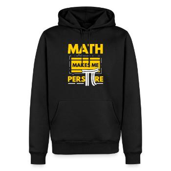Les maths me font transpirer professeur de maths Pi Day - Sweat à capuche Premium bio Homme - noir - Devant - Nico (187cm)