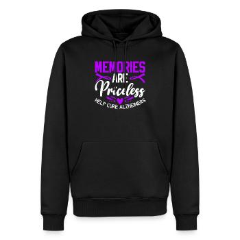 Les souvenirs sont les prix aident à guérir la maladie d’Alzheimer - Sweat à capuche Premium bio Homme - noir - Devant - Nico (187cm)