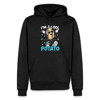Je suis un amateur de pommes de terre cool Foodie Potato Lover Français frites - Sweat à capuche Premium bio Homme - noir - Devant - Nico (187cm)