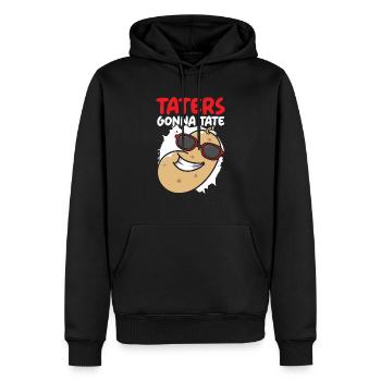 Taters geht zu Tate Foodie Potato Lover Pommes frites - Männer Premium Bio Hoodie - Schwarz - Vorne - Nico (187cm)