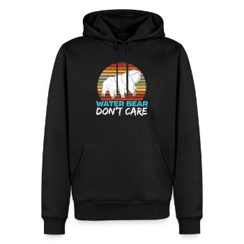 Wasserbär kümmert sich nicht um Moos Ferkel Tardigrade - Männer Premium Bio Hoodie - Schwarz - Vorne - Nico (187cm)