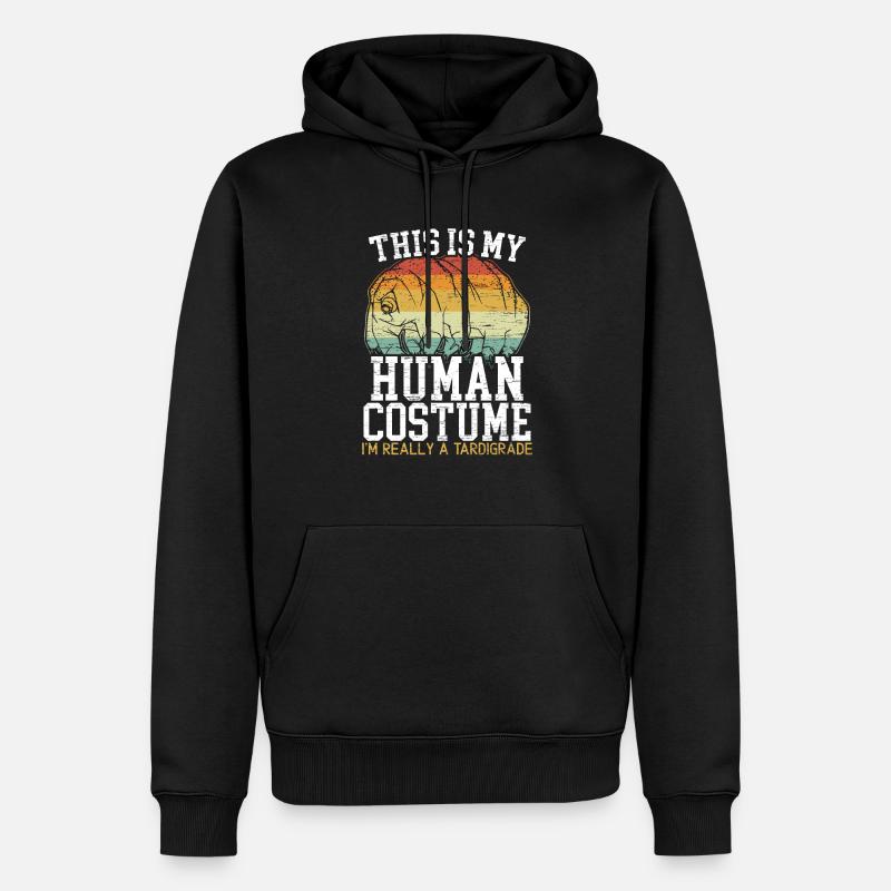 C’est mon costume humain Je suis vraiment un tardigrade - Sweat à capuche Premium bio Homme - noir