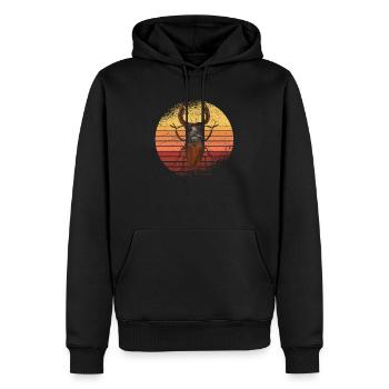 Insekten-Entomologie Zukunft Entomologe Retro - Männer Premium Bio Hoodie - Schwarz - Vorne - Nico (187cm)
