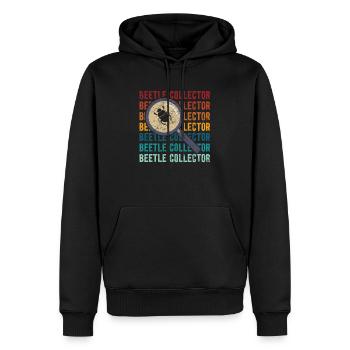 Entomologie des insectes Entomologiste Coléoptère Coléoptère - Sweat à capuche Premium bio Homme - noir - Devant - Nico (187cm)
