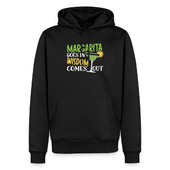 Margaritas geht in Weisheit kommt heraus Margarita - Männer Premium Bio Hoodie - Schwarz - Vorne - Nico (187cm)