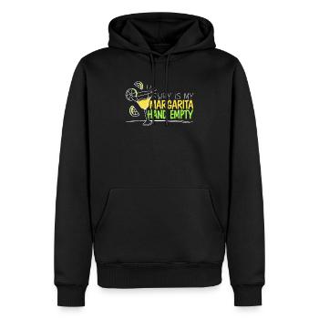 Pourquoi mon cocktail d’alcool vide Margarita Hand est-il - Sweat à capuche Premium bio Homme - noir - Devant - Nico (187cm)