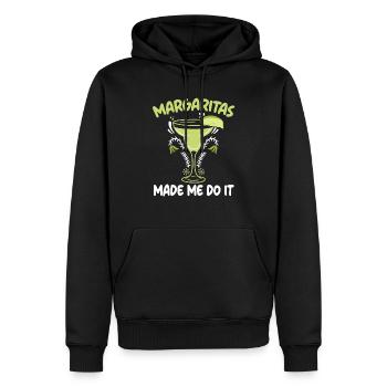 Margaritas hat mich dazu gebracht, es zu tun Alkoholischer Getränkecocktail - Männer Premium Bio Hoodie - Schwarz - Vorne - Nico (187cm)