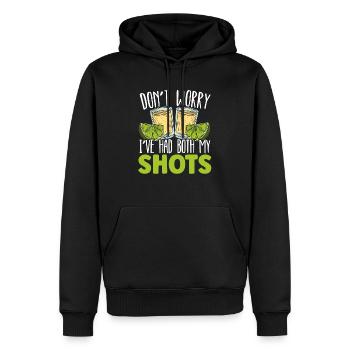 Ne vous inquiétez pas, j’ai eu mes deux coups de buveur de tequila - Sweat à capuche Premium bio Homme - noir - Devant - Nico (187cm)