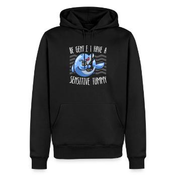 Dolphin Lover Marine Biology Animal sous-marin - Sweat à capuche Premium bio Homme - noir - Devant - Nico (187cm)