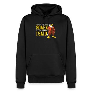 Es tut mir leid für das, was ich gesagt habe Vogeladlerflüsterer - Männer Premium Bio Hoodie - Schwarz - Vorne - Nico (187cm)