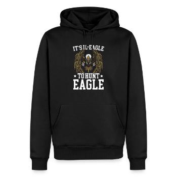 Vogelliebhaber Tier Ornithologie Adlerflüsterer - Männer Premium Bio Hoodie - Schwarz - Vorne - Nico (187cm)
