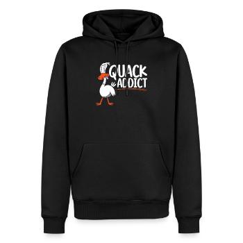 Quacksalber Entlein Vogel Wasservögel Entenliebhaber - Männer Premium Bio Hoodie - Schwarz - Vorne - Nico (187cm)