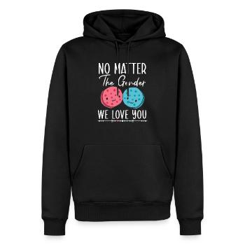 Unabhängig vom Geschlecht Wir lieben dich Geschlecht Enthüllung - Männer Premium Bio Hoodie - Schwarz - Vorne - Nico (187cm)