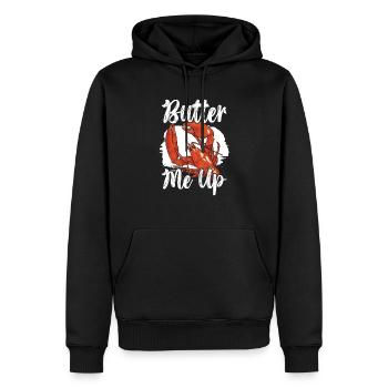 Butter Me Up Crawfish Eater Seafood Lobster Lover - Sweat à capuche Premium bio Homme - noir - Devant - Nico (187cm)