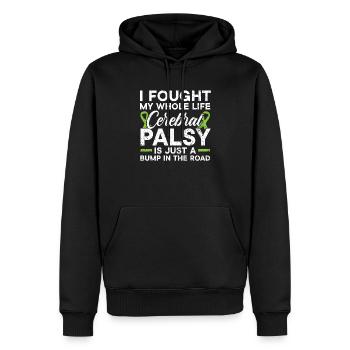 Cerebral Palsy Awareness Fight Cerebral Palsy - Men’s Premium Organic Hoodie - black - Front - Nico (187cm)