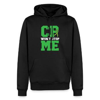 CP wird mich nicht aufhalten Zerebralparese Bewusstsein Band - Männer Premium Bio Hoodie - Schwarz - Vorne - Nico (187cm)