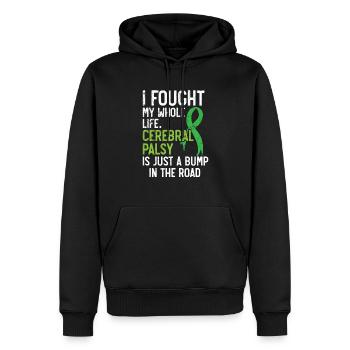 Cerebral Palsy Awareness Fight Cerebral Palsy - Men’s Premium Organic Hoodie - black - Front - Nico (187cm)