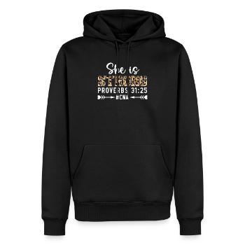 Zertifizierte Pflegehelferin CNA - Männer Premium Bio Hoodie - Schwarz - Vorne - Nico (187cm)
