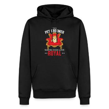 Ce toiletteur pour animaux de compagnie donne aux chiens l’air d’un toiletteur royal - Sweat à capuche Premium bio Homme - noir - Devant - Nico (187cm)