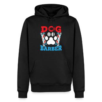 Dog Barber Pet Groomer Pet Salon Fur Artist - Sweat à capuche Premium bio Homme - noir - Devant - Nico (187cm)