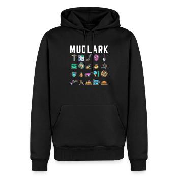 Mudlark Metal Detectorist Chasse au trésor - Sweat à capuche Premium bio Homme - noir - Devant - Nico (187cm)