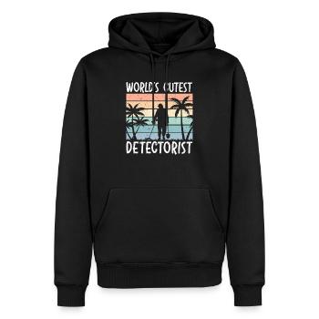Der süßeste Sondengänger der Welt Liebhaber der Schatzsuche - Männer Premium Bio Hoodie - Schwarz - Vorne - Nico (187cm)