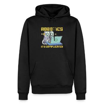 Robotics It's Complicated Artificial Intelligence - Men’s Premium Organic Hoodie - black - Front - Nico (187cm)