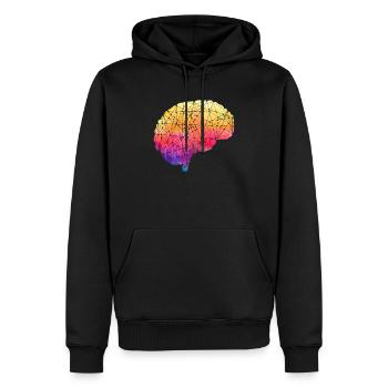 Deep Learning AI Artificial Intelligence Robotics - Men’s Premium Organic Hoodie - black - Front - Nico (187cm)
