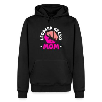 Leopard Gecko Mom Reptil Leopard Gecko Liebhaber - Männer Premium Bio Hoodie - Schwarz - Vorne - Nico (187cm)