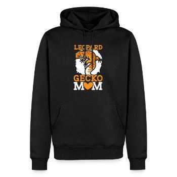 Leopard Gecko Mama Reptil Leopard Gecko Liebhaber - Männer Premium Bio Hoodie - Schwarz - Vorne - Nico (187cm)