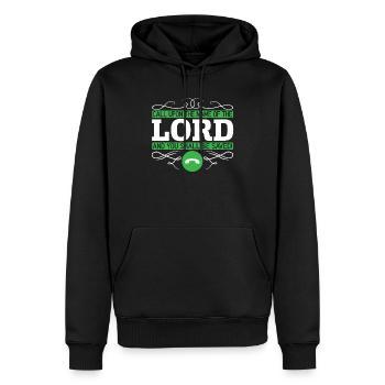 Christlich Gläubiger Religiöser Pastor Bibel - Männer Premium Bio Hoodie - Schwarz - Vorne - Nico (187cm)