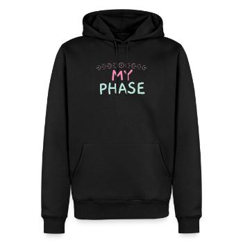 Vollmond Astrologie Astronomie Finsternis Mondphase - Männer Premium Bio Hoodie - Schwarz - Vorne - Nico (187cm)