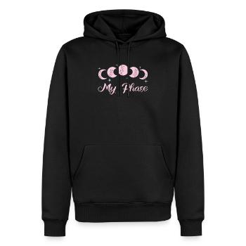 Vollmond Astrologie Astronomie Finsternis Mondphase - Männer Premium Bio Hoodie - Schwarz - Vorne - Nico (187cm)