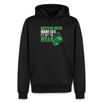 Gastroparésie guerrière Ce n’est pas pour les faibles - Sweat à capuche Premium bio Homme - noir - Devant - Nico (187cm)