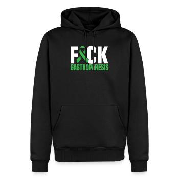 Gastroparésie Guerrier Sensibilisation à la gastroparésie - Sweat à capuche Premium bio Homme - noir - Devant - Nico (187cm)
