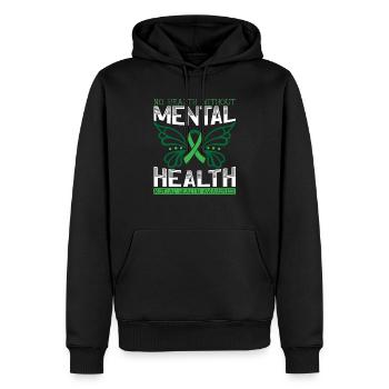 Keine Gesundheit ohne psychische Gesundheit Suizidbewusstsein - Männer Premium Bio Hoodie - Schwarz - Vorne - Nico (187cm)