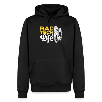 Rad Tech Radiologie Radiologie Radiologue - Sweat à capuche Premium bio Homme - noir - Devant - Nico (187cm)