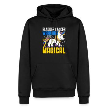 Les guerriers du cancer de la vessie sont magiques du cancer de la vessie - Sweat à capuche Premium bio Homme - noir - Devant - Nico (187cm)