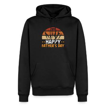 Vatertag Papa Bester Vater aller Zeiten Vaterschaft Papa - Männer Premium Bio Hoodie - Schwarz - Vorne - Nico (187cm)