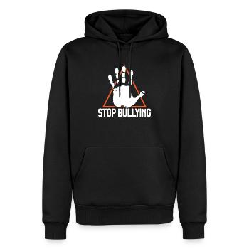Stop Bullying Kindness Anti Bullying Orange Day - Sweat à capuche Premium bio Homme - noir - Devant - Nico (187cm)