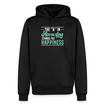 Buchhalter Buchhaltung Steuersaison Steuerberater - Männer Premium Bio Hoodie - Schwarz - Vorne - Nico (187cm)