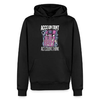 Buchhalter Buchhaltung Steuersaison Steuerberater - Männer Premium Bio Hoodie - Schwarz - Vorne - Nico (187cm)