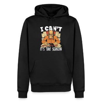 Ich kann es nicht Steuersaison Buchhaltung Buchhalter - Männer Premium Bio Hoodie - Schwarz - Vorne - Nico (187cm)