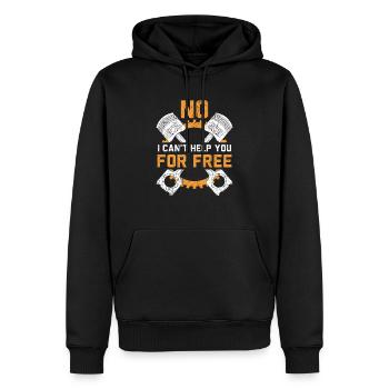 Non, je ne peux pas vous aider gratuitement Engine Auto Mechanic - Sweat à capuche Premium bio Homme - noir - Devant - Nico (187cm)